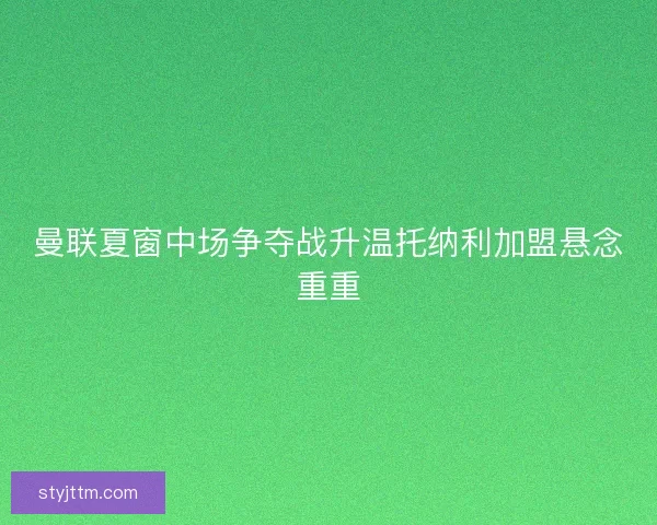 曼联夏窗中场争夺战升温托纳利加盟悬念重重